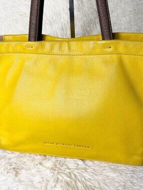MARC BY MARC JACOBS Color Block Yellow Tote Bag
